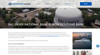 
                            7. Ballinger National Bank is now Keystone Bank | …