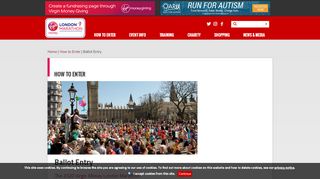 
                            4. Ballot Entry - Virgin Money London Marathon