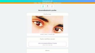 
                            8. BanameBadshah's profile | Damadam