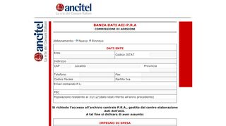 
                            7. BANCA DATI ACI-P.R.A - abbonamenti.ancitel.it