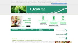 
                            8. Bank Andrychów Witamy! - ABS Bank Spółdzielczy