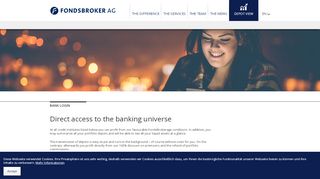 
                            9. Bank login - FONDSBROKER Financial Consulting AG