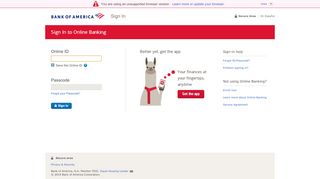 
                            11. Bank of America | Online Banking | Sign In | Online ID