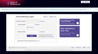 
                            11. Bank of Melbourne Internet Banking - Logon