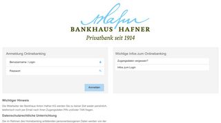 
                            2. Bankhaus Hafner Augsburg