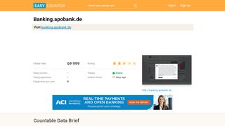 
                            9. Banking.apobank.de: Deutsche Apotheker- und Ärztebank ...