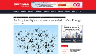
                            5. Bankrupt utility's customers awarded to Ovo Energy