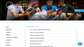 
                            5. Banner Faqs - Ajman University