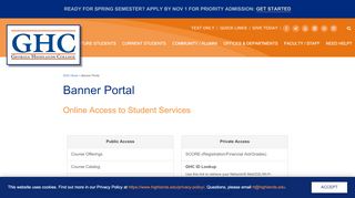 
                            4. Banner Portal | Georgia Highlands College