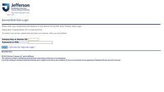 
                            8. BannerWeb User Login - Jefferson