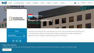 
                            8. Banque de Luxembourg | ECGI