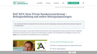 
                            6. ▷ BAP 2019: Beitragsanpassung private Krankenversicherung!