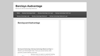 
                            5. Barclays Aadvantage Mastercard - Barclaycard Aadvantage