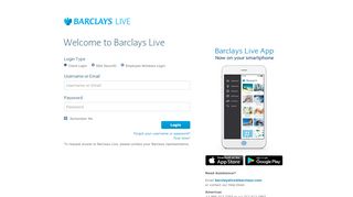 
                            8. Barclays Live - Login