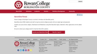 
                            10. BaronOne Portal | Top Community College in New Jersey | Rowan ...