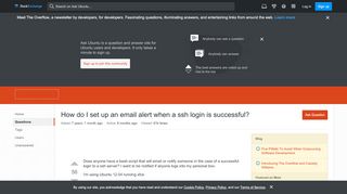 
                            4. bash - How do I set up an email alert when a ssh login is ...