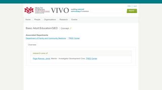 
                            2. Basic Adult Education/GED - VIVO