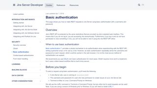 
                            2. Basic authentication - Atlassian Developers