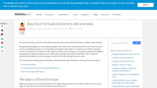 
                            6. Basic Excel formulas & functions with examples - ablebits.com