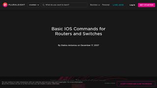 
                            8. Basic IOS Commands for Routers and Switches - Pluralsight