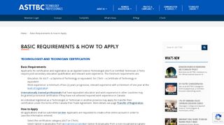 
                            4. Basic Requirements & How to Apply – Applied Science Technologists ...