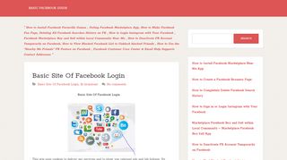 
                            7. Basic Site Of Facebook Login ~ Basic Facebook …