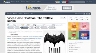 
                            3. Batman: The Telltale Series (Video Game) - TV Tropes