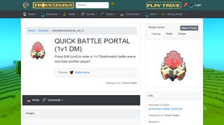 
                            2. Battle Portal (1v1 Deathmatch) - Item - Trove