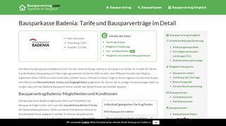 
                            3. Bausparkasse Badenia: Die Tarife der Badenia im …