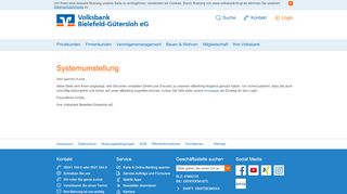 
                            4. Baustellenseite Systemumstellung - Volksbank Bielefeld ...