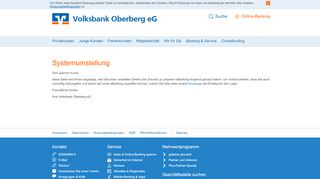 
                            10. Baustellenseite Systemumstellung - Volksbank …