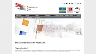 
                            1. Bavarian Scholarship Program - hof-university.com