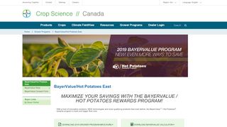 
                            4. BayerValue / Hot Potatoes Program for Eastern Canada ...