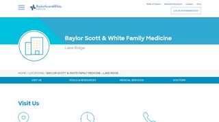 
                            6. Baylor Scott & White Family Medicine – Lake Ridge | Baylor Scott ...