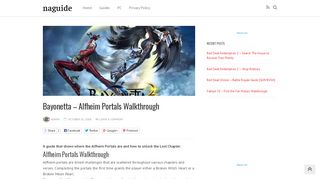 
                            8. Bayonetta - Alfheim Portals Walkthrough - Naguide