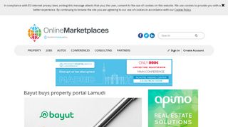 
                            9. Bayut buys property portal Lamudi | 2019-04-15 | Online Marketplaces