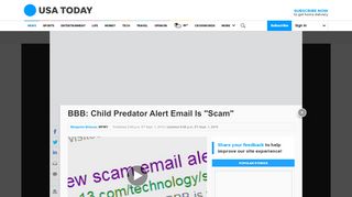 
                            4. BBB: Child Predator Alert Email Is 