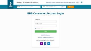 
                            2. BBB Consumer Account Login - BBB serving the Heart of Texas