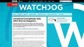 
                            9. BBC One - Watchdog - LivingSocial and kgbdeals: daily offers that ...