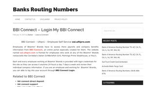 
                            5. BBI Connect https://osi.ultipro.com – Login My …