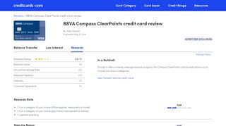 
                            6. BBVA Compass ClearPoints Credit Card Review - CreditCards.com
