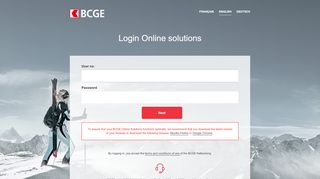 
                            8. BCGE: Login