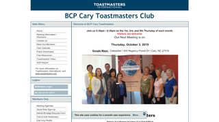 
                            7. BCP Cary Toastmasters Club