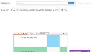 
                            7. BCV-net - BCV NET-Mobile. Accédez à votre banque 24h/24 et ...