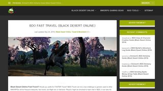
                            10. BDO Fast Travel (Black Desert Online) | GrumpyG