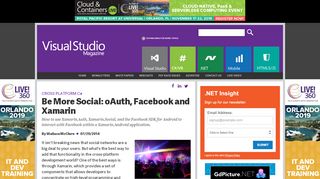 
                            3. Be More Social: oAuth, Facebook and Xamarin -- Visual ...