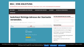 
                            4. beAchten! Richtige Adresse der Startseite verwenden. – beA ...