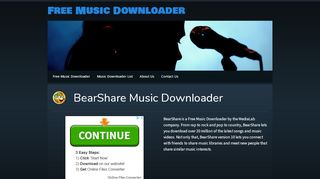 
                            5. BearShare - ﻿ ﻿﻿Free Music Downloader