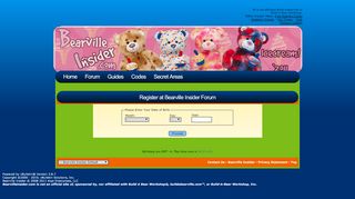 
                            5. Bearville Insider Forum - Register