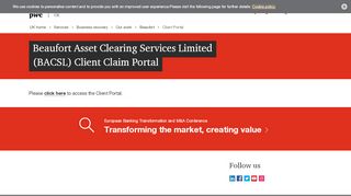 
                            2. Beaufort Asset Clearing Services Limited (BACSL) Client Claim Portal